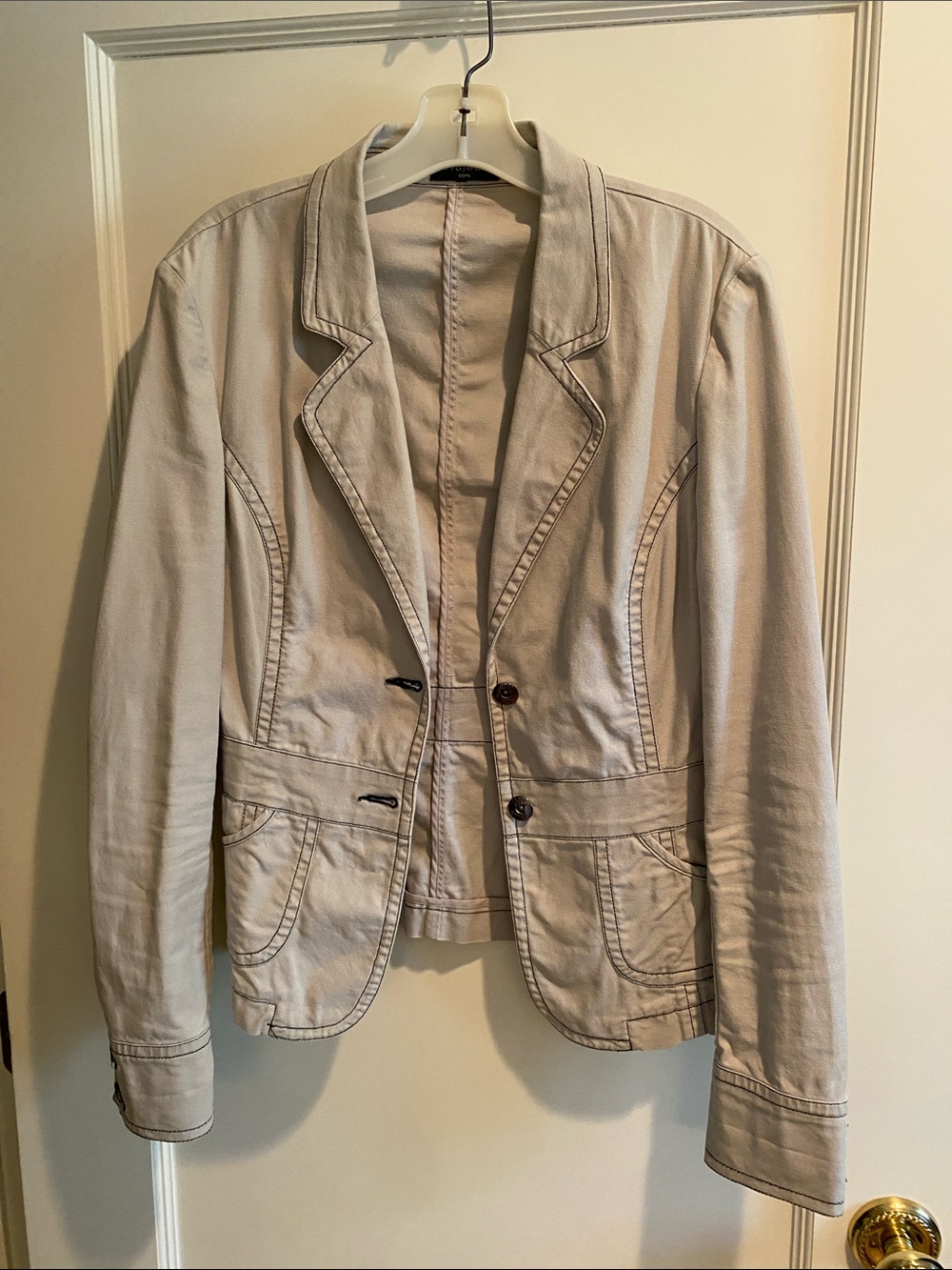 Women's Light Taupe Tailored Blazer Jacket